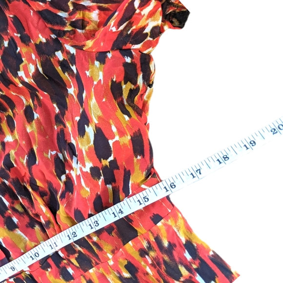 Boutique Summer maxi dress with lining umbra bottom colorful pattern size large - Picture 8 of 10